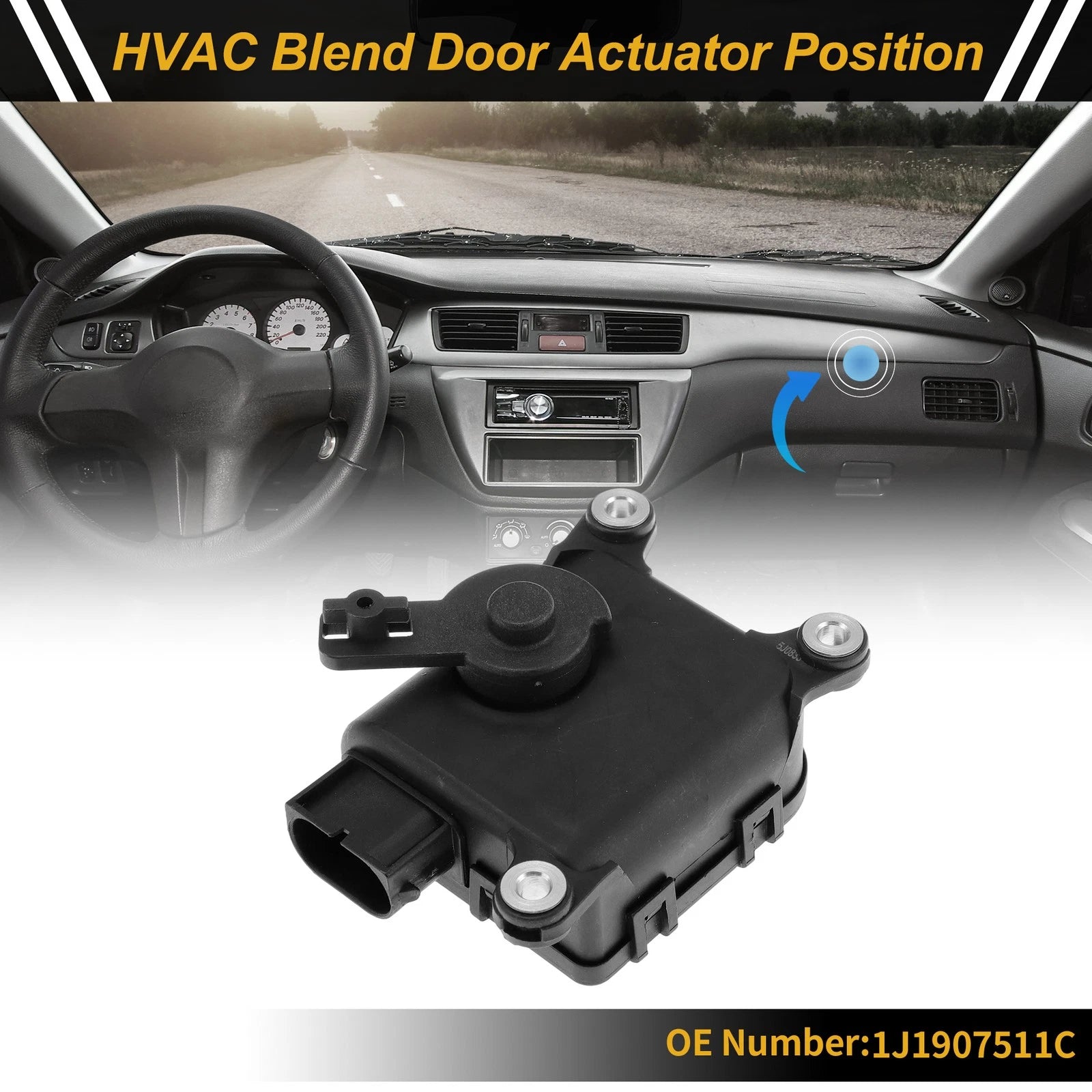 HVAC Heater Blend Door Actuator Replacement for Volkswagen Jetta (2005–2015)
