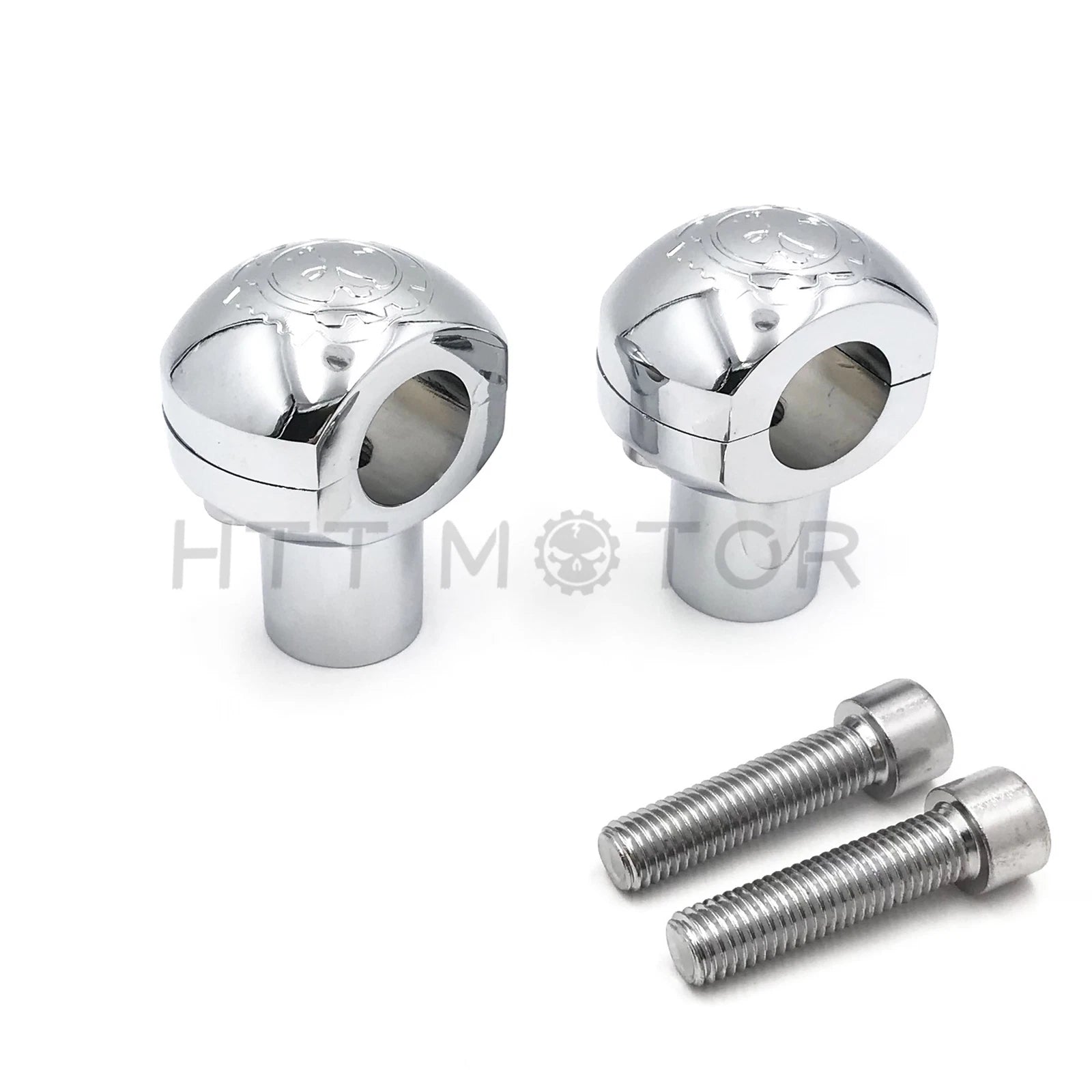 25mm Handlebar Riser for Harley Dyna Sportster Cruiser Chopper Chrome