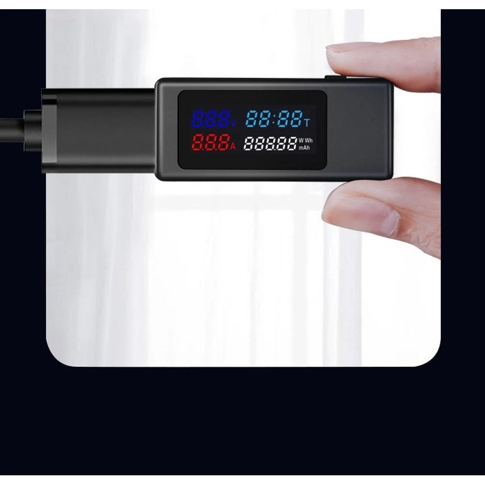 Color Screen USB Tester KWS V30 Voltmeter Ammeter Power Meter for Fast Charging