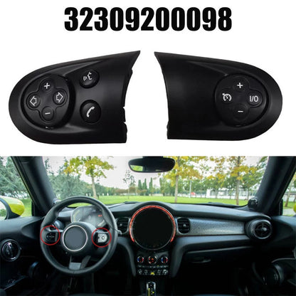 For Mini Cooper Steering Wheel Volume Button Cover 2 Pieces Multifunction Part