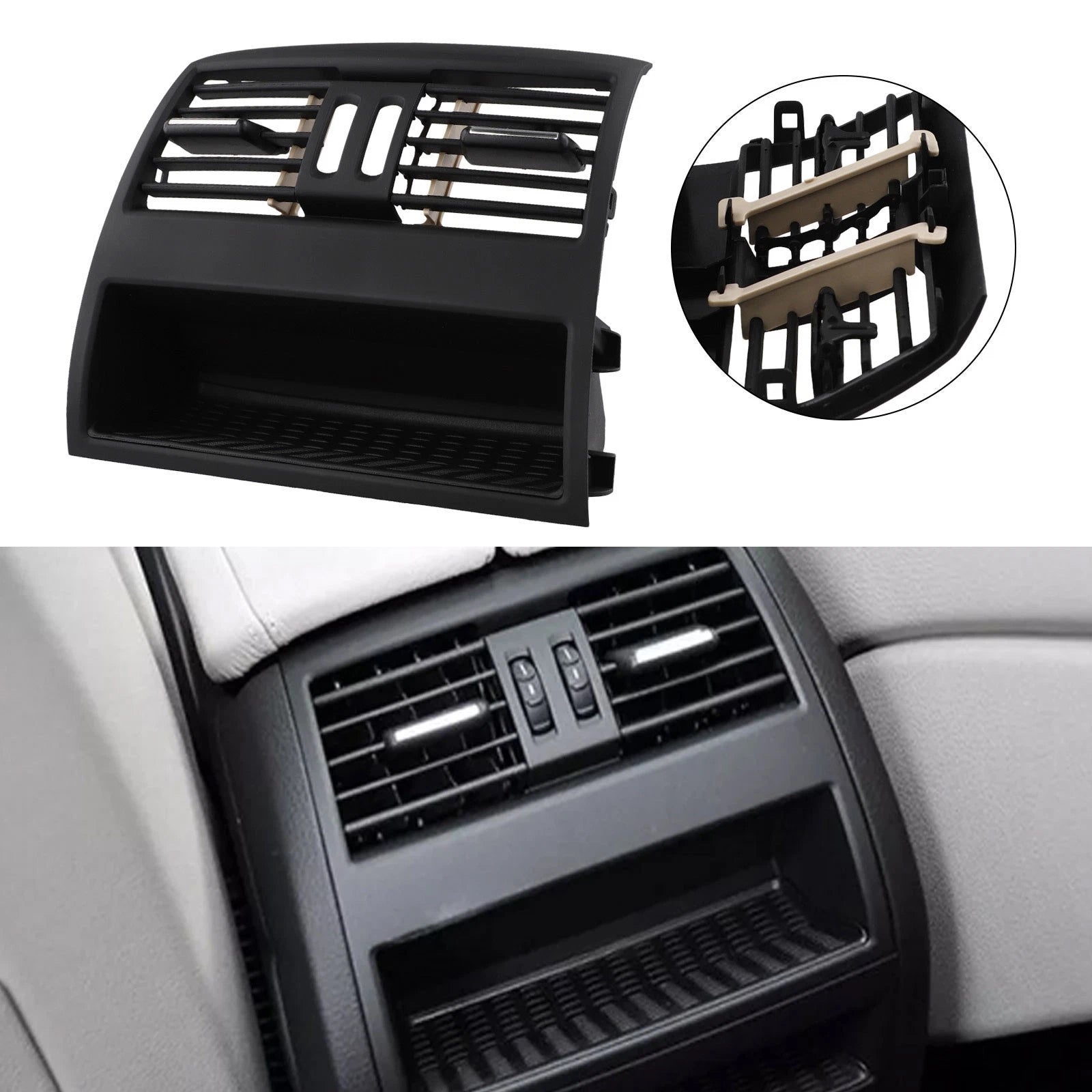 Rear Center Console Vent Grille Cover for