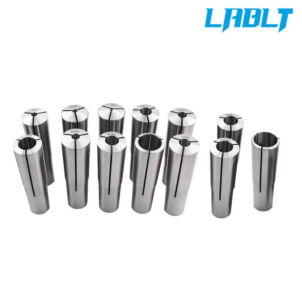 13Pcs #4 Morse Taper Collet Set 1/8"-1" 4MT MT4
