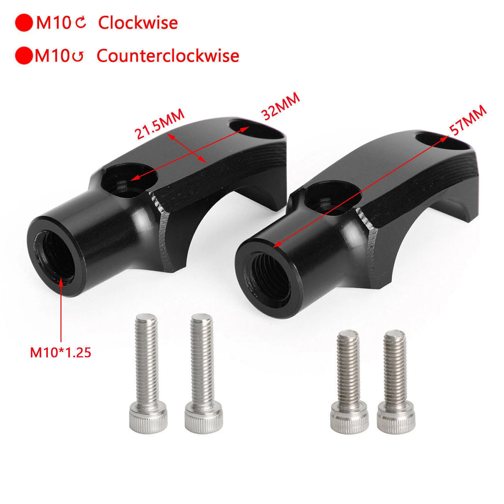 Master Cylinder Clamp M10 Mirror Mount for Yamaha MT-07 MT-09 Tracer (2014–2023)