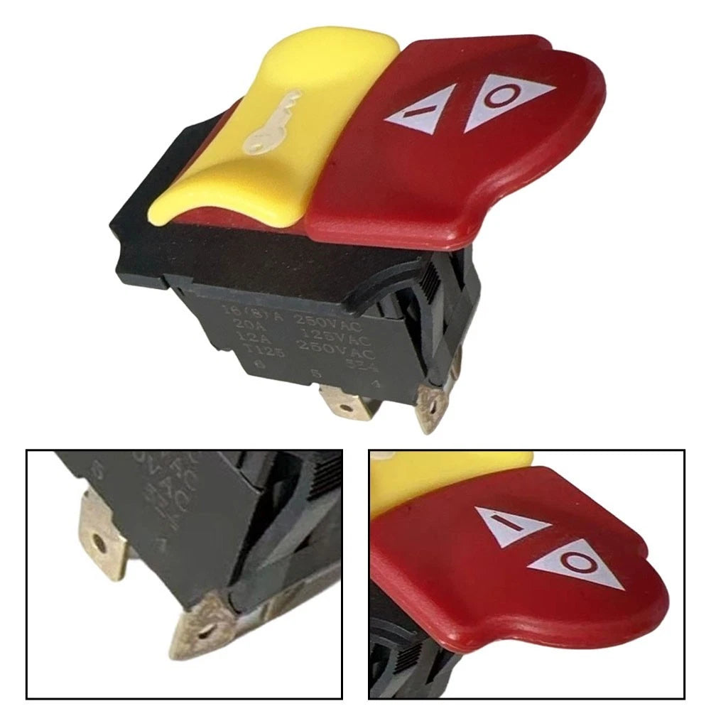 Push Button Switch 125V 250V 20A for Tool Control