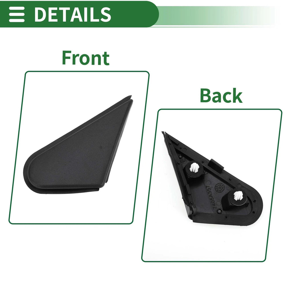 Front Left Pillar Corner Triangle Trim for Mitsubishi Lancer Evolution (2008–2015)