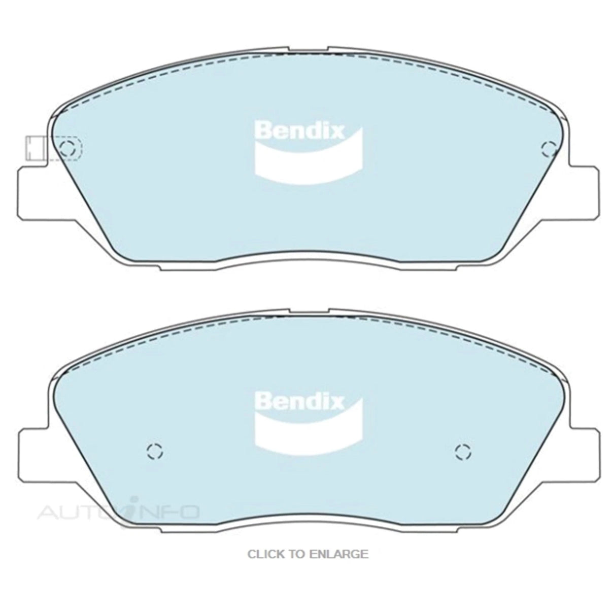 Set of 4 Bendix GCT Front Disc Brake Pads for Kia Sorento XM (2009–2014)