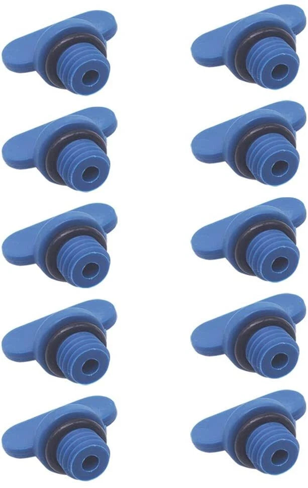 10PK Water Drain Plugs for Mercruiser Exhaust Manifold (22-806608A02, 8M0119211)