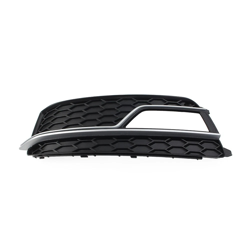 Left Front Bumper with Silver Grille Cover for Audi A5 S5 (2008–2017)