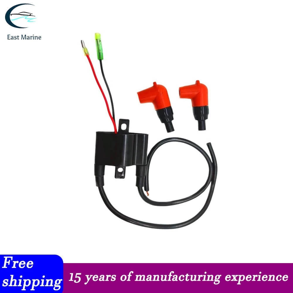 Ignition Coil Assy for Yamaha Outboard F20 F25 F45 4-Stroke (65W-85570-00)