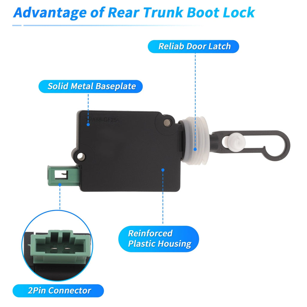 Rear Trunk Latch Lock Actuator for Audi A6 (1998–2004) 4B5962115A