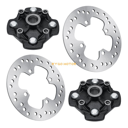 Front Left Right Wheel Hub w/Brake Rotor for Honda Rancher 420 TRX420 (2014–2024)
