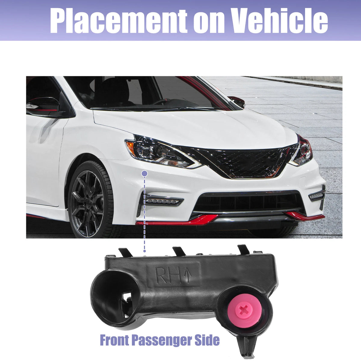 Front Right Bumper Mounting Bracket No. 622216CT0A for Nissan Altima (2019–2020)