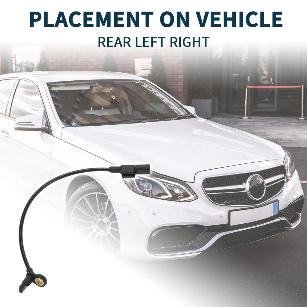 2pcs Rear Side ABS Wheel Speed Sensor Replacement for Mercedes-Benz GL320 (2007–2012)