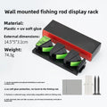 Fishing Pole Rack Wall Mount Adjustable for Garage Rods (Fits All Sizes)
