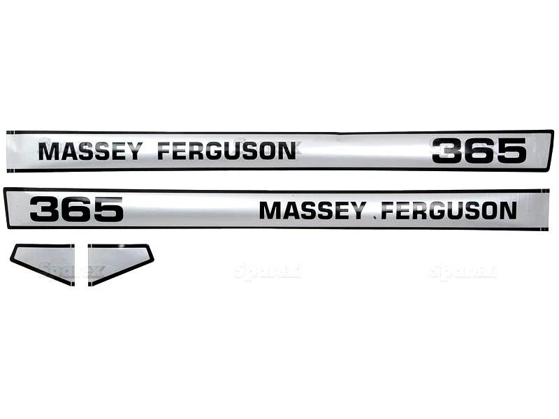 Bonnet Decal Set for Massey Ferguson 365