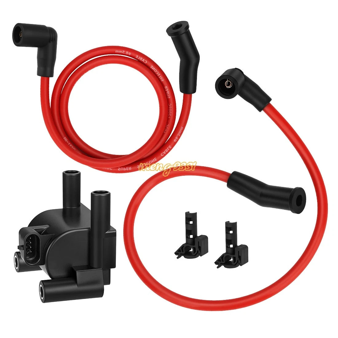Ignition Coil & Wires with Cap for Dyna FXD FXDB FXDC FXDF FXDL FXDLS FXDWG (2006–2017)