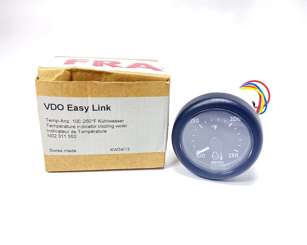 VDO N02-311-552 Temperature Indicator Gauge for Marine Applications