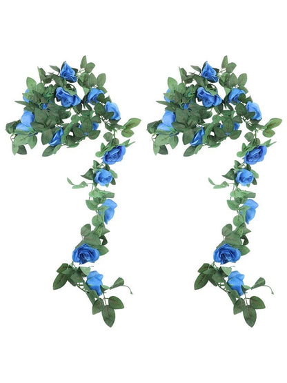 2X Silk Rose Vines 2M for Elegant Decoration (Artificial Flower)