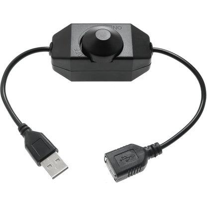 LED Strip Lights Knob Dimmer with USB Extension Cord (Black/White)