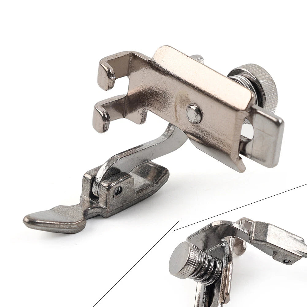 Adjustable Zipper Cording Foot #55510 for Sewing Machine (Silver)