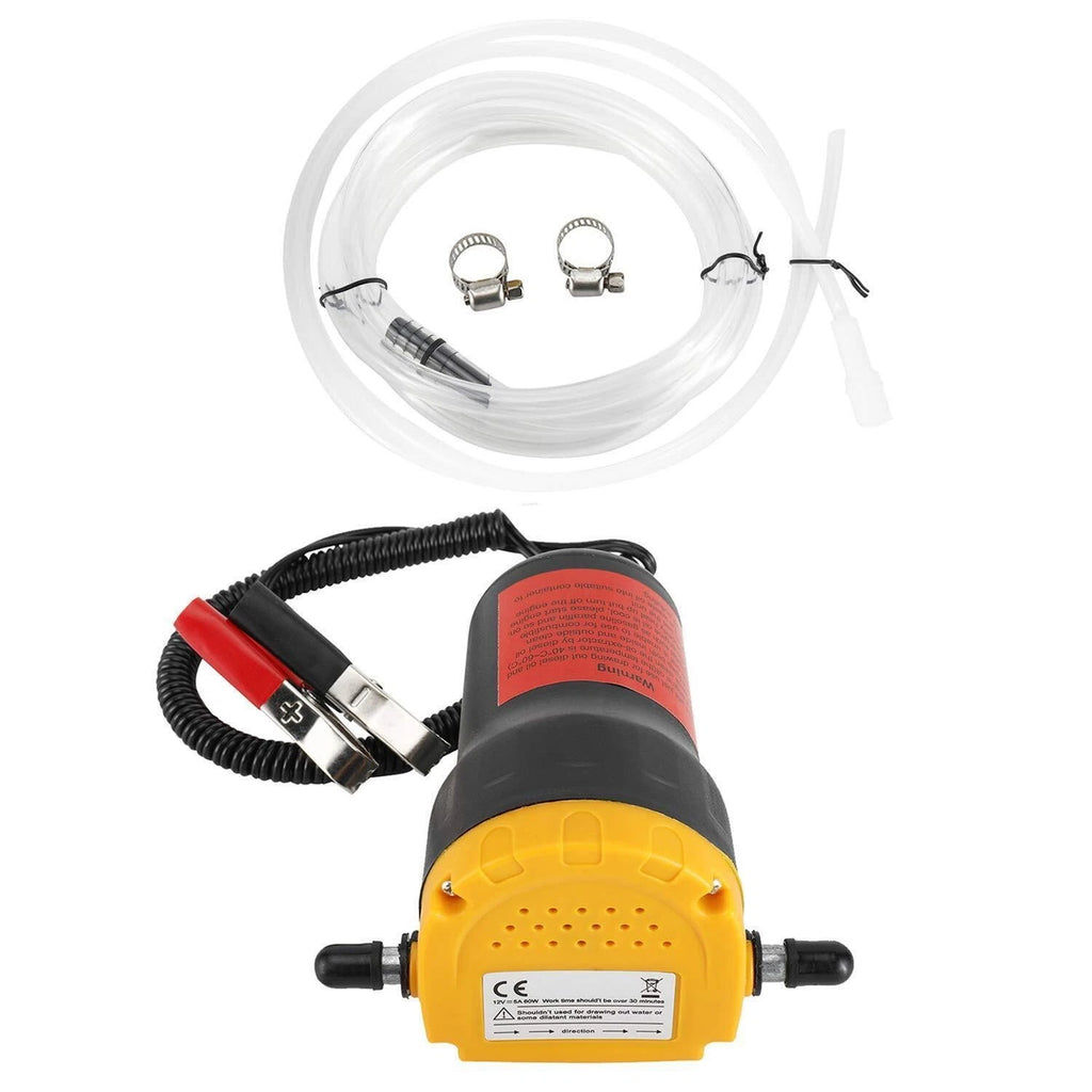 60W 12V Oil Diesel Transfer Pump with Hose for Boats Cars Marine