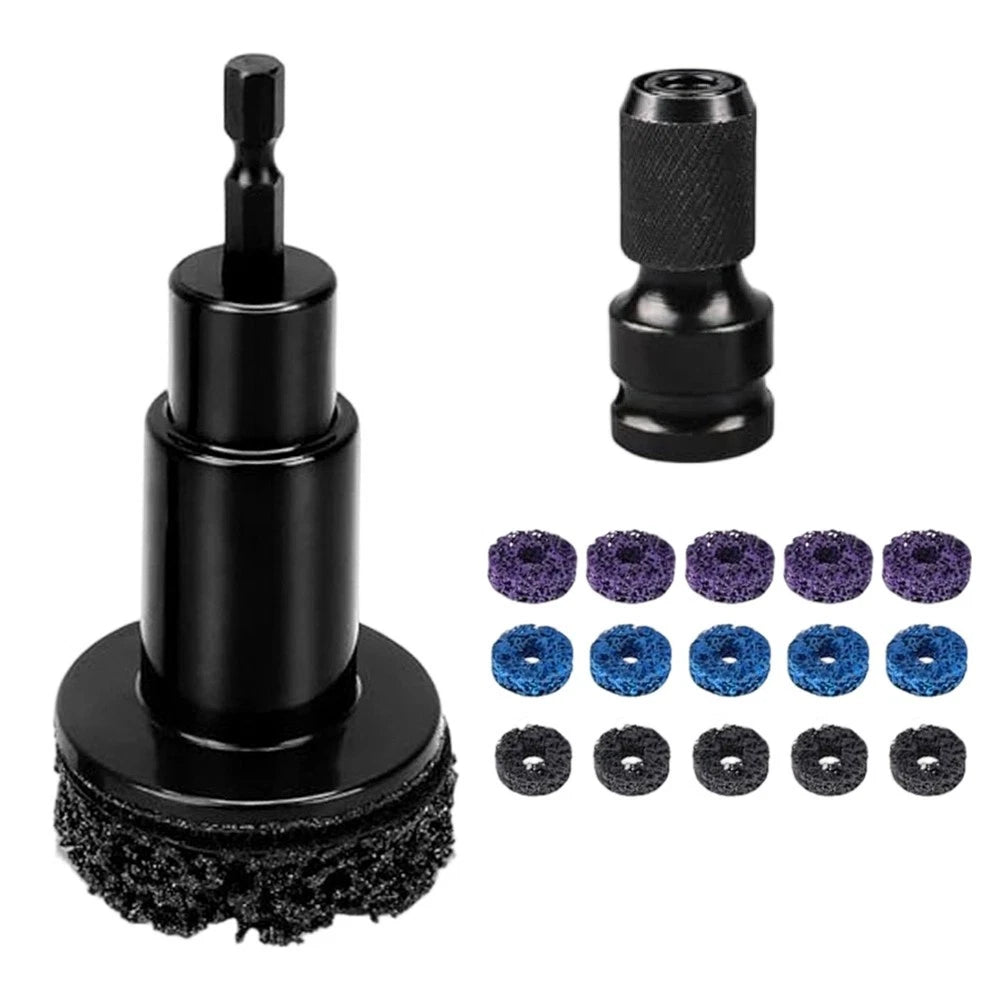 Brake Rotor Cleaning Tool for Power Drill and Wrench Use