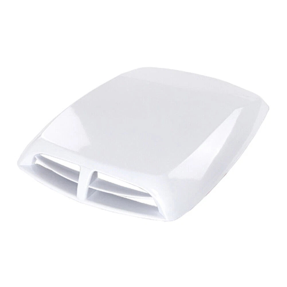 Universal White Car Decorative Air Flow Intake Hood Scoop Vent Cover