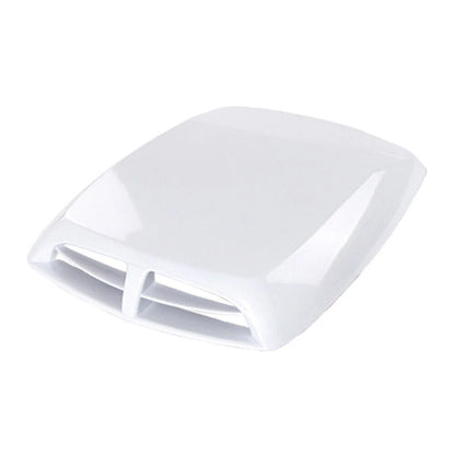 Universal White Car Decorative Air Flow Intake Hood Scoop Vent Cover