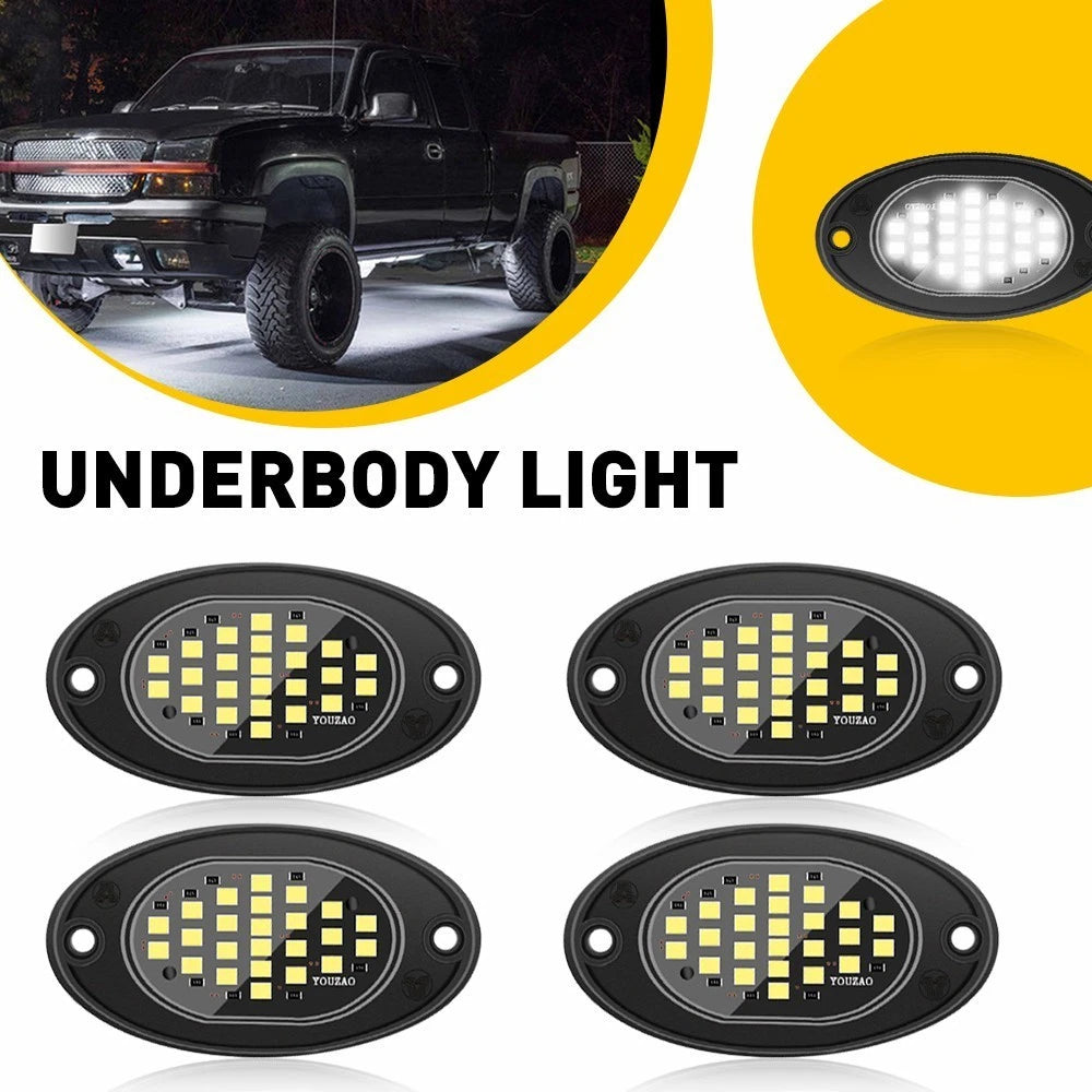 LED Rock Lights for Offroad SUV Pickup Truck (2010–2023)