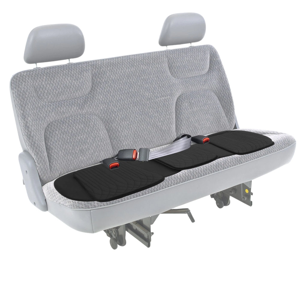 Black Leather Back Seat Cover for