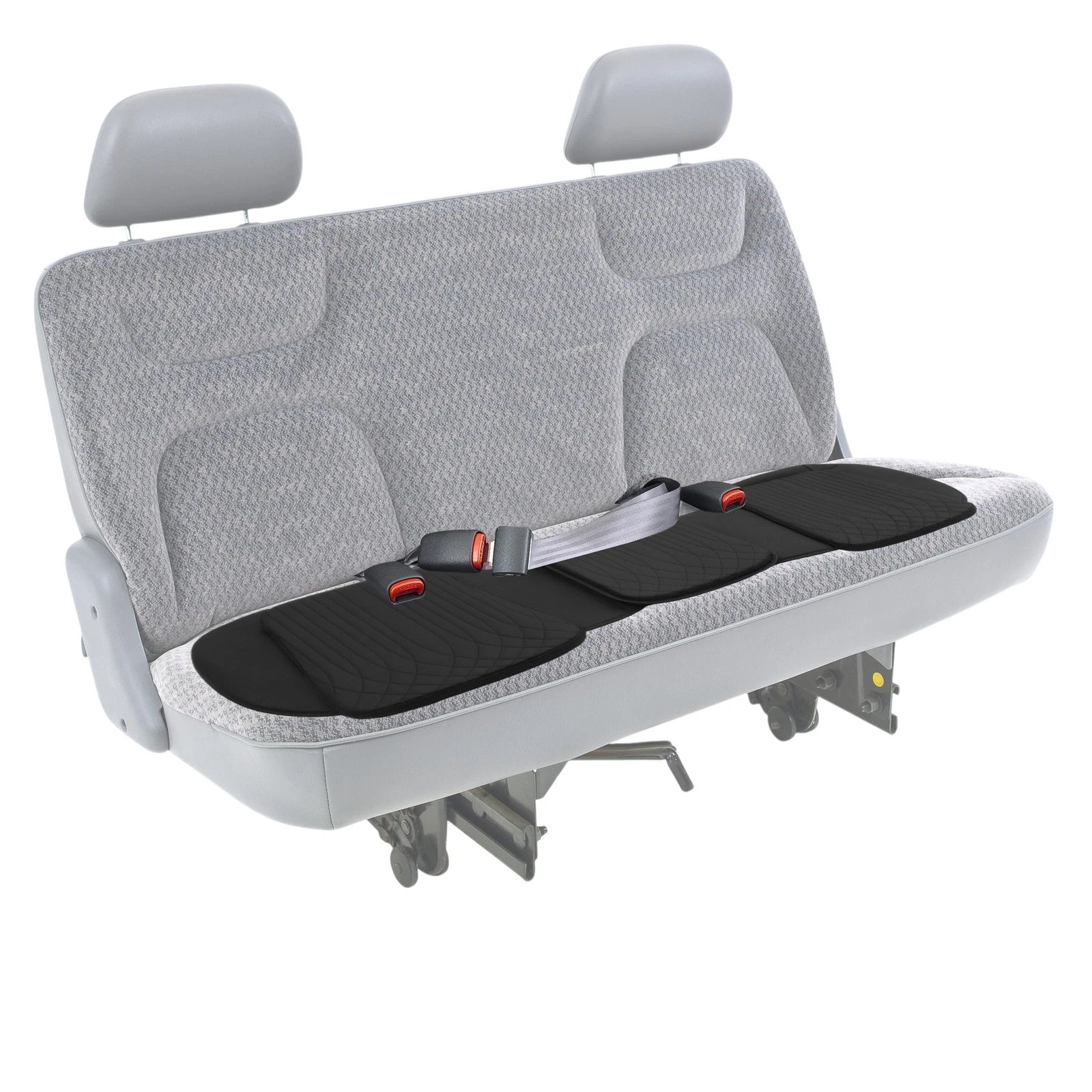 Black Leather Back Seat Cover for