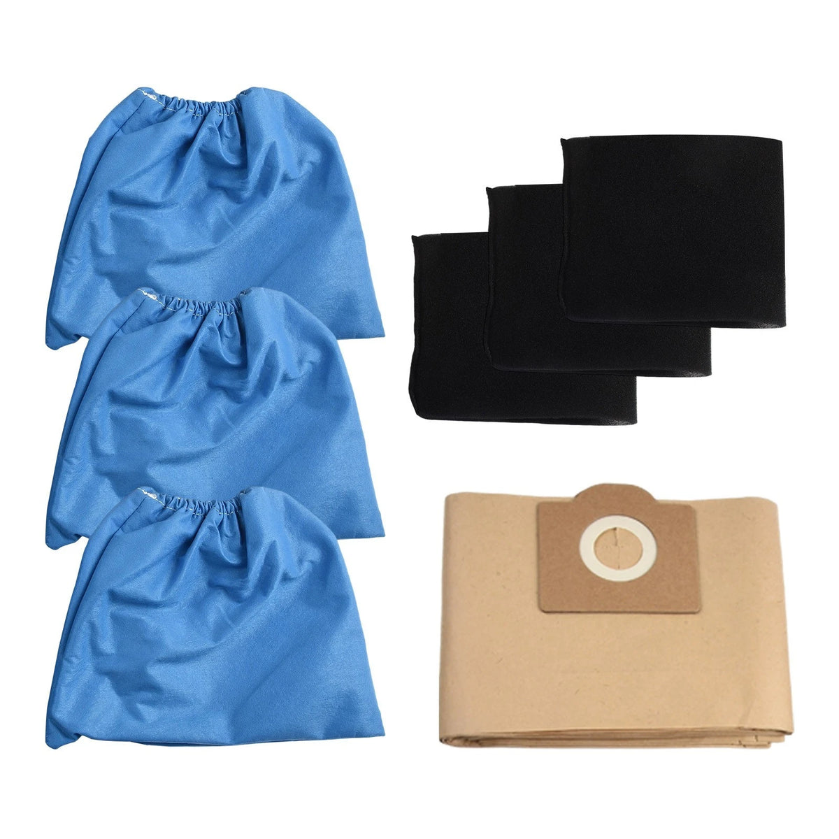 Set of 4 Vacuum Cleaner Dust Bag Filter Accessories Reduce Noise