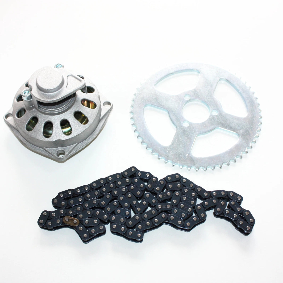 Clutch Drum Bell Housing + T8F Chain + Sprocket for 49cc Pocket Quad ATV