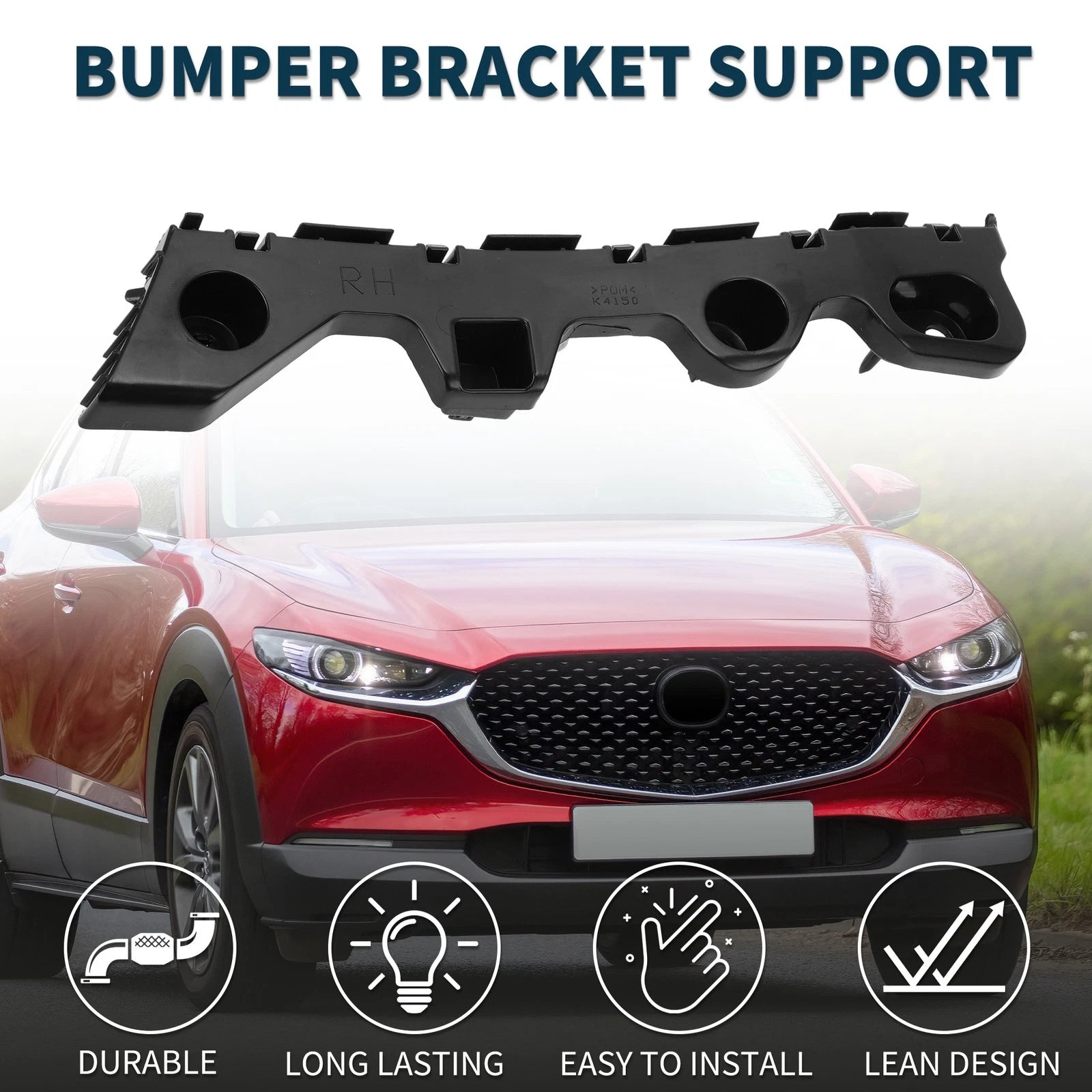 Right Rear Bumper Retainer Bracket for Mazda CX-5 (2013–2016)