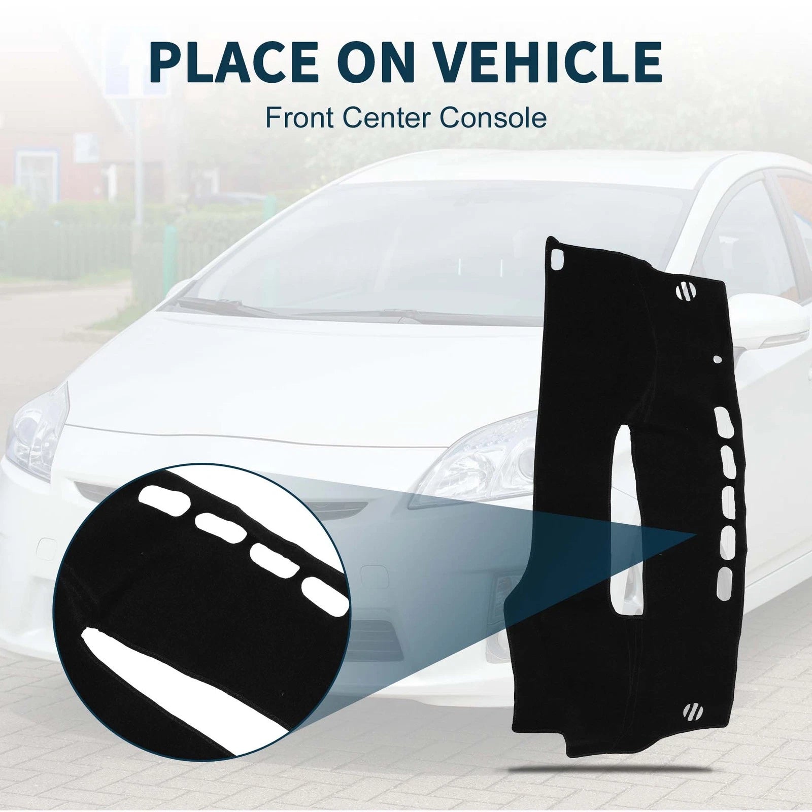 Dashboard Dash Cover Mat Replacement for Toyota Prius 2005–2015