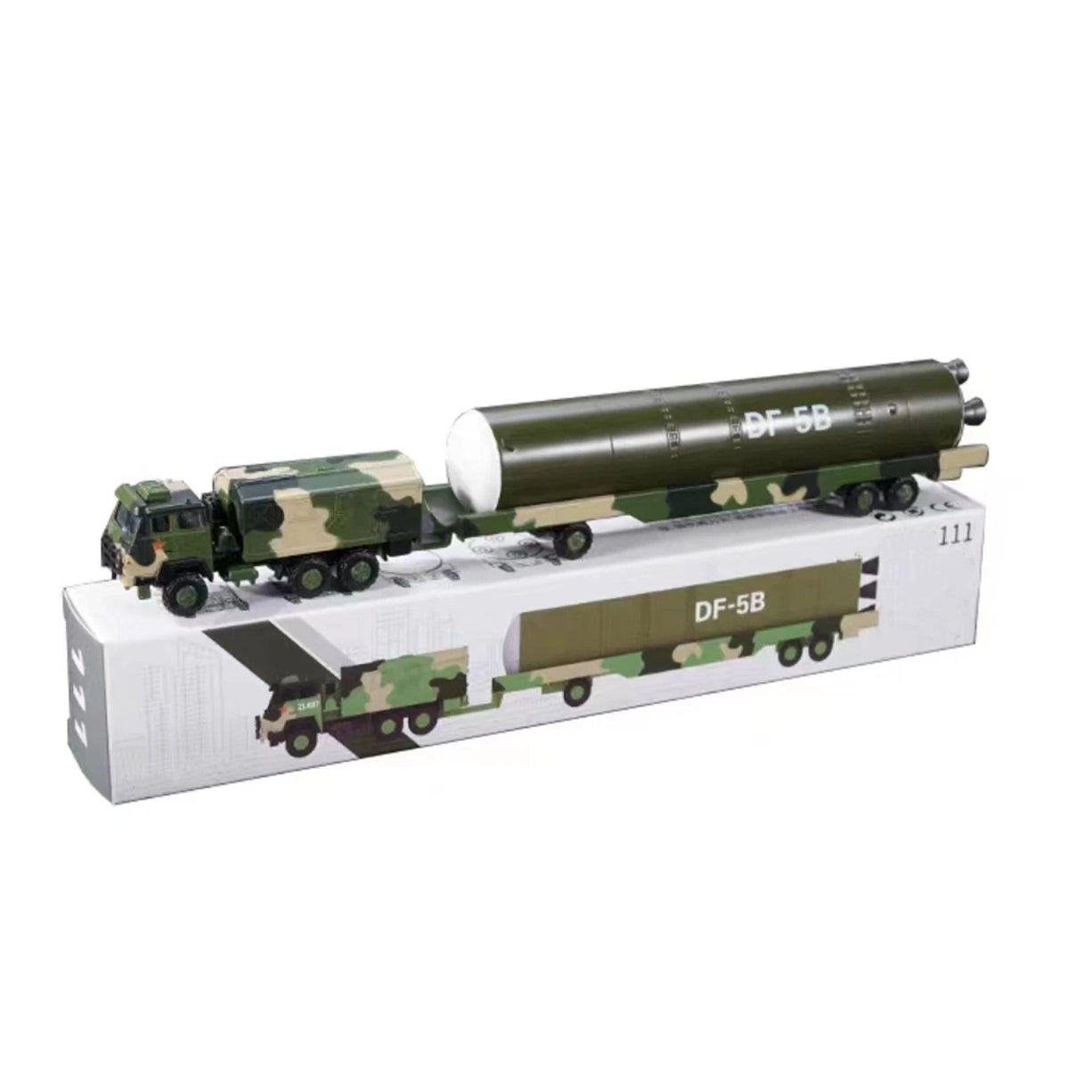 Dongfeng Missile Vehicle Model Alloy Simulation Display Model (1:100)
