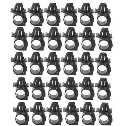 30pcs Black Plastic Wiring Harness Fasteners for Car Wire Cable Fixing