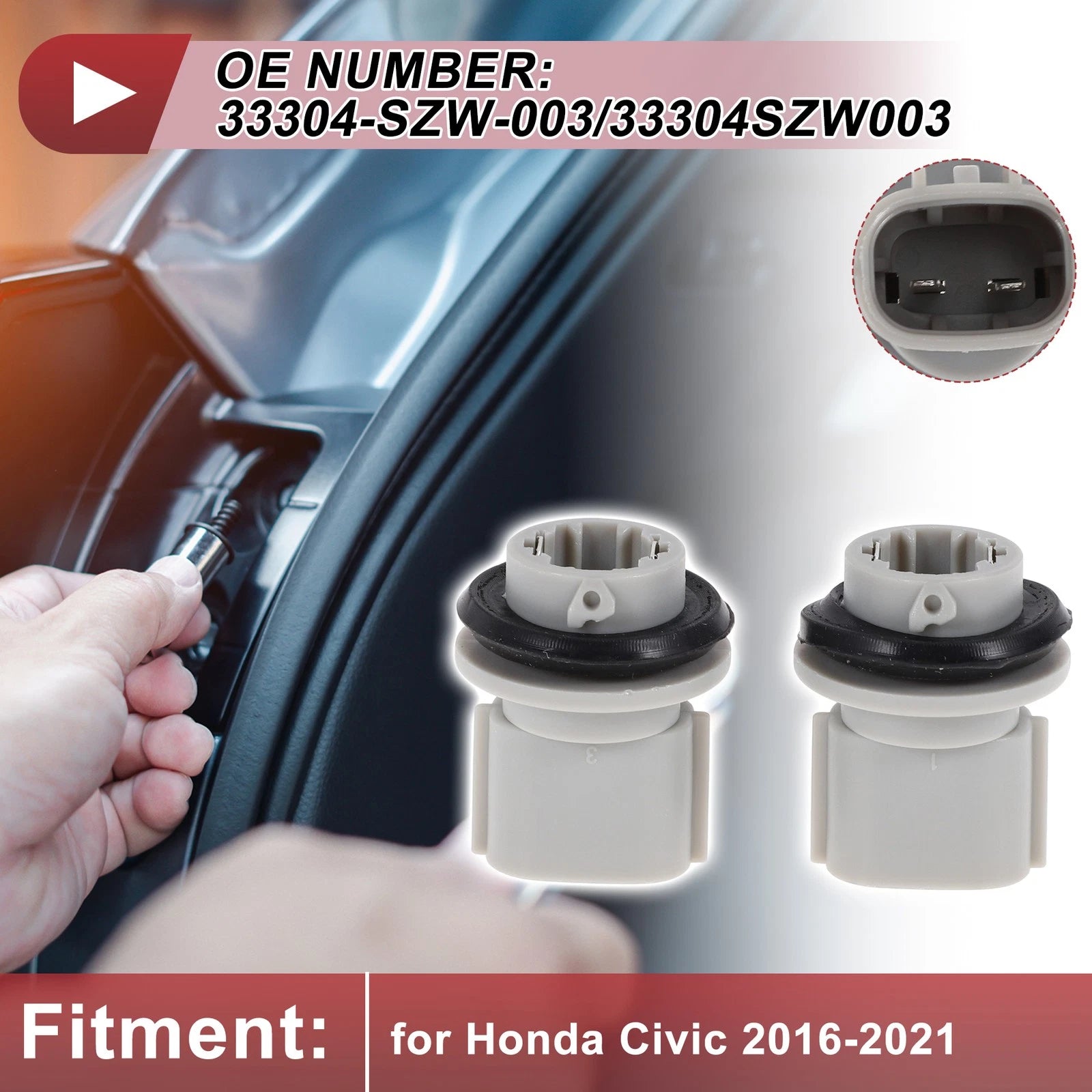Tail Light Socket for Honda Civic (2003) No. 33304-SZW-0