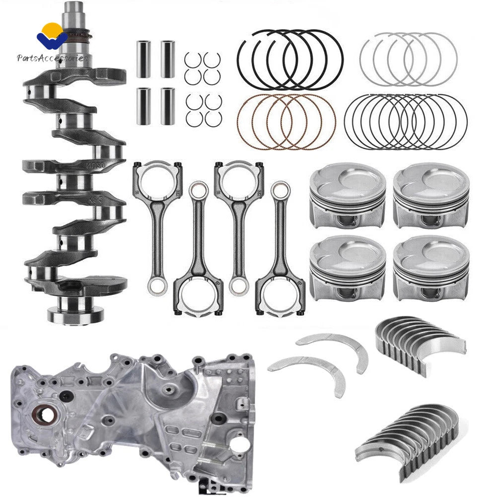 Engine Rebuild Kit for Hyundai Kia 2.0L - Crankshaft, Con Rods, Timing