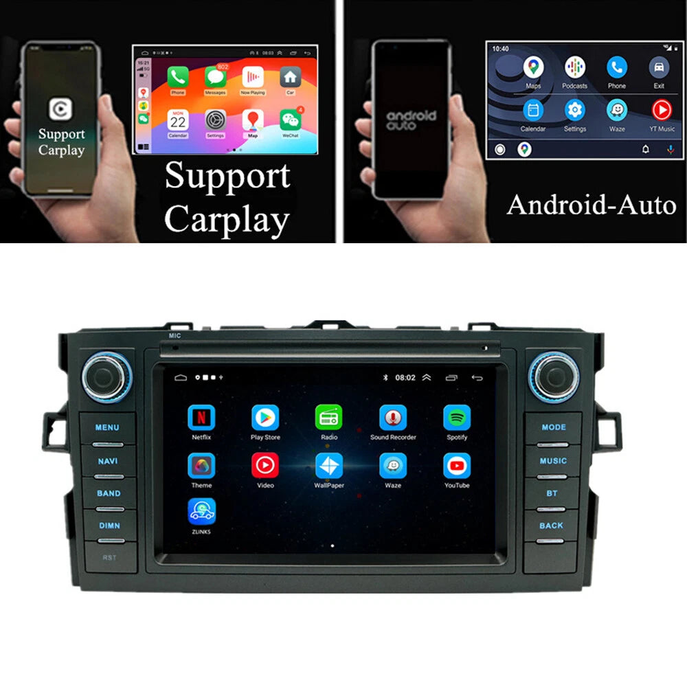 7'' Android Stereo Radio GPS for Toyota Corolla Hatchback (2006–2012)