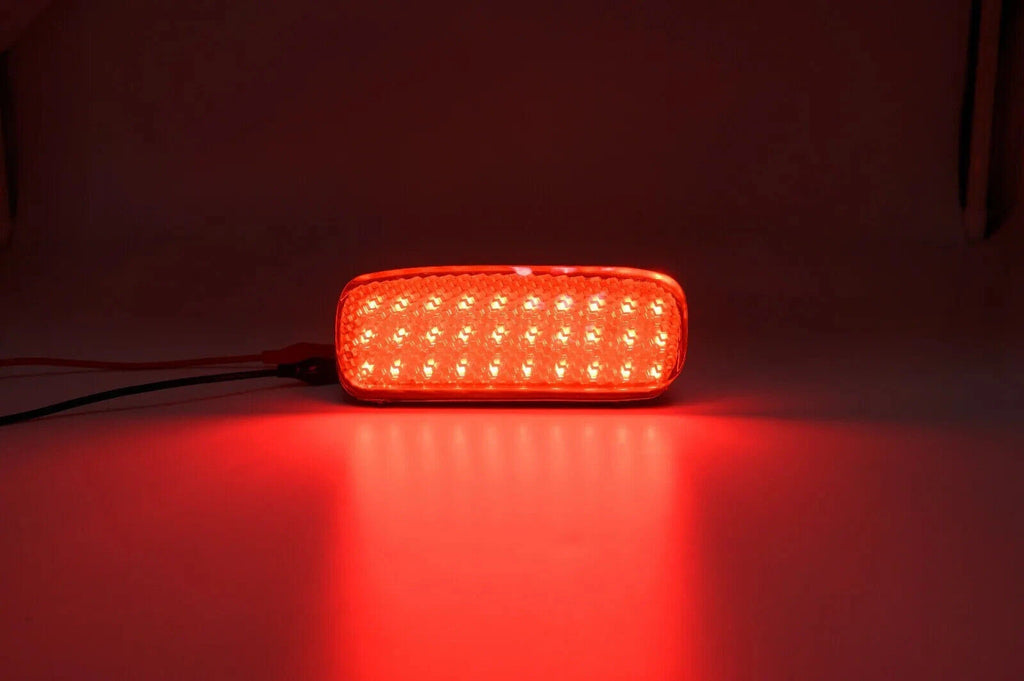 Red LED Rear Reflector Stop Lamp for Peugeot 107 206 607, Citroen C1 C5 (1998–2014)