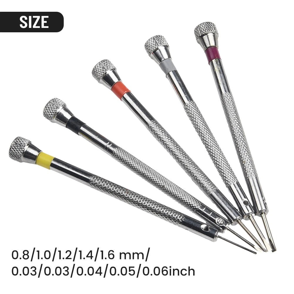 5Pcs Screwdriver Set for Watchmaker Eyeglasses Jewelry