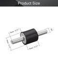Vibration Isolator Damper for Compact Vehicles (Black/Silver Tone)