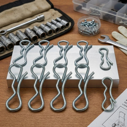 10 Piece Bow Tie Lock Cotter Pin Set for Deck Clip