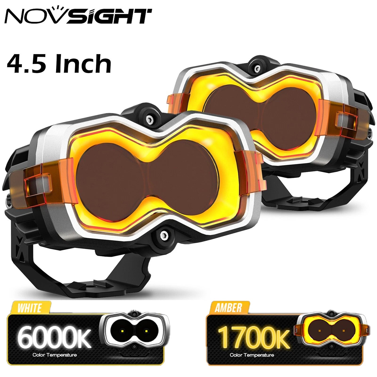 2X 4.5" LED Work Light Pod for Offroad Vehicles (2010–2023)