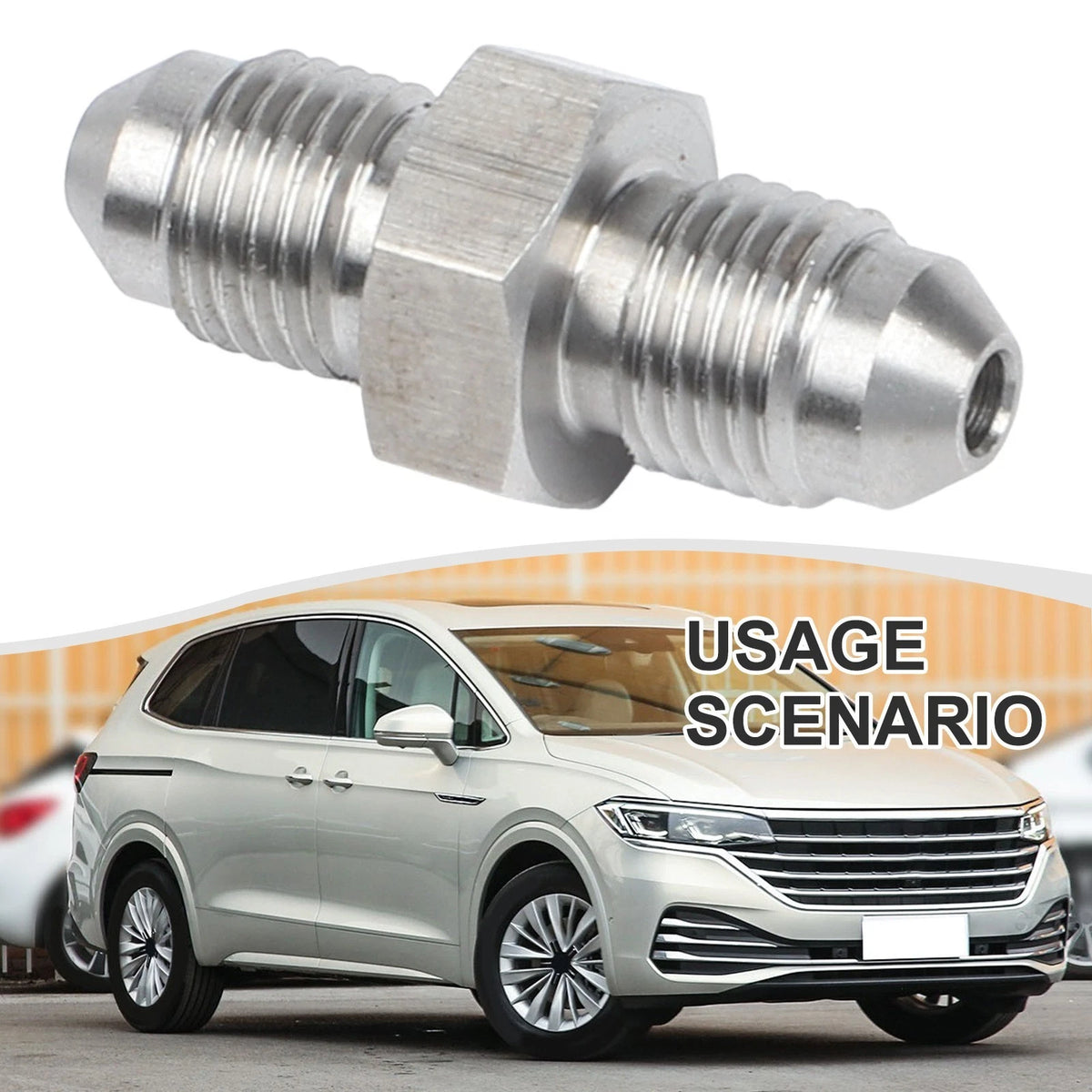 AN3 Stainless Steel Car Adapter with M12x1 M10x1 Threads for Modifications