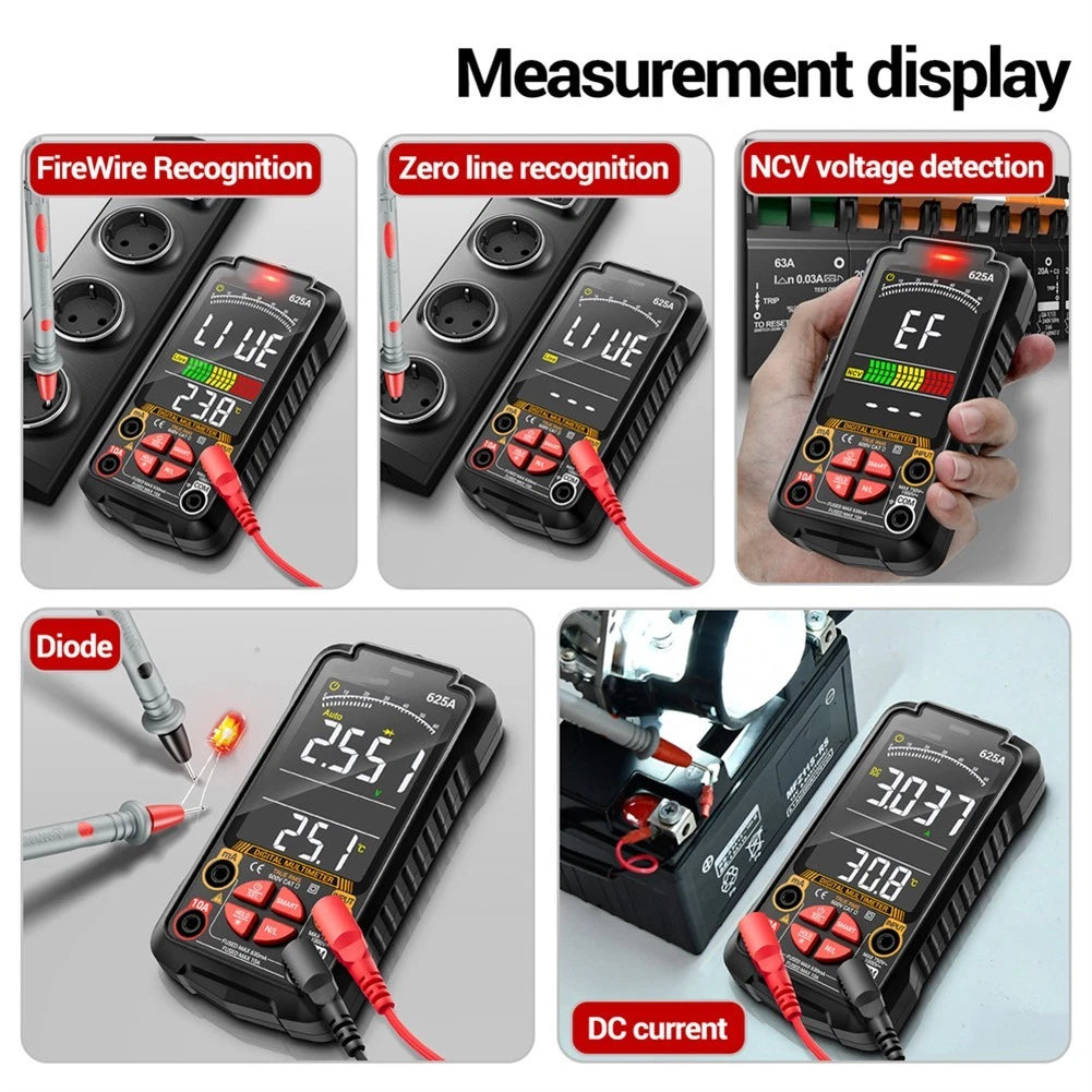 625A Smart Digital Multimeter for Electrical Testing (Professional & DIY)