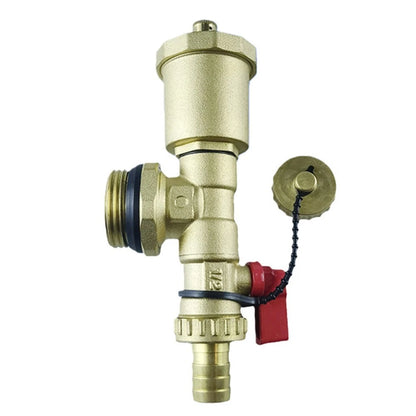 Heating Distributor Valve Brass G1 with Drain & Air Vent for