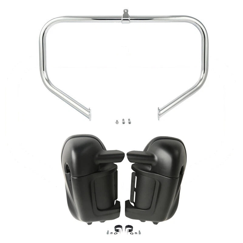 Matt Lower Vented Fairing & Engine Guard Bar for Harley Electra Glide (2009–2013)