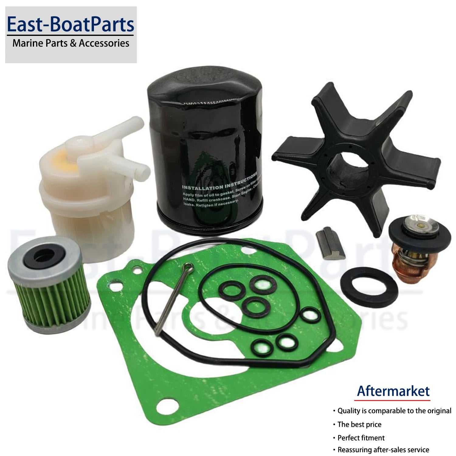 Service Parts Kit Impeller & Filter for Honda Outboard 75HP 90HP (BF75D BF90D)